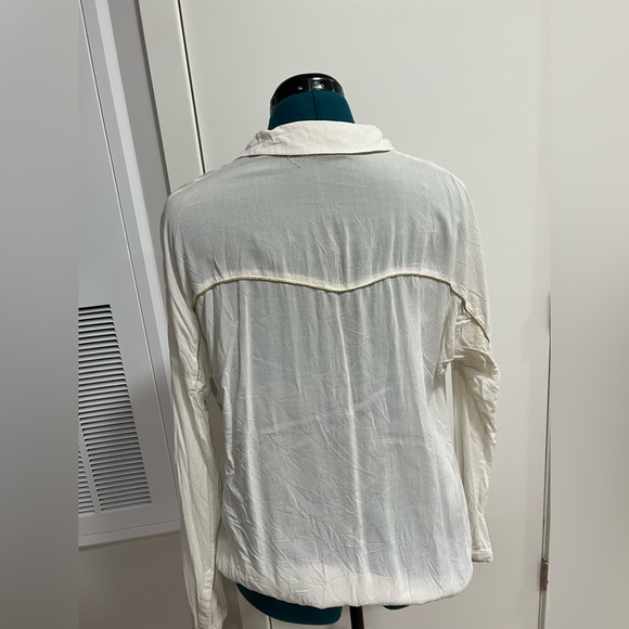 White Summer Button Down - Picture 4 of 4